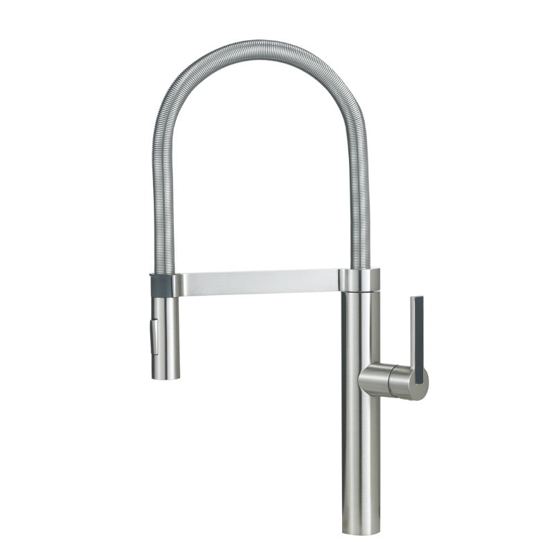 Culina Single-Handle Pull-Down Kitchen Faucet in Satin Nickel - 21.5' Height