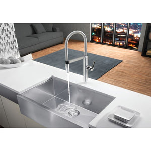 Culina Pull-Down Kitchen Faucet in Polished Chrome - 21.5' Height