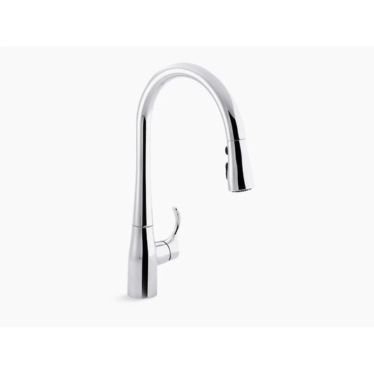 Simplice Pull-Down 16.63" Kitchen Faucet in Polished Chrome