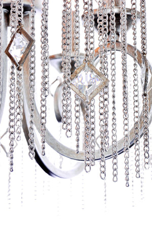 Alessandra 16.25' 4 Light Chandelier in Silver Mist