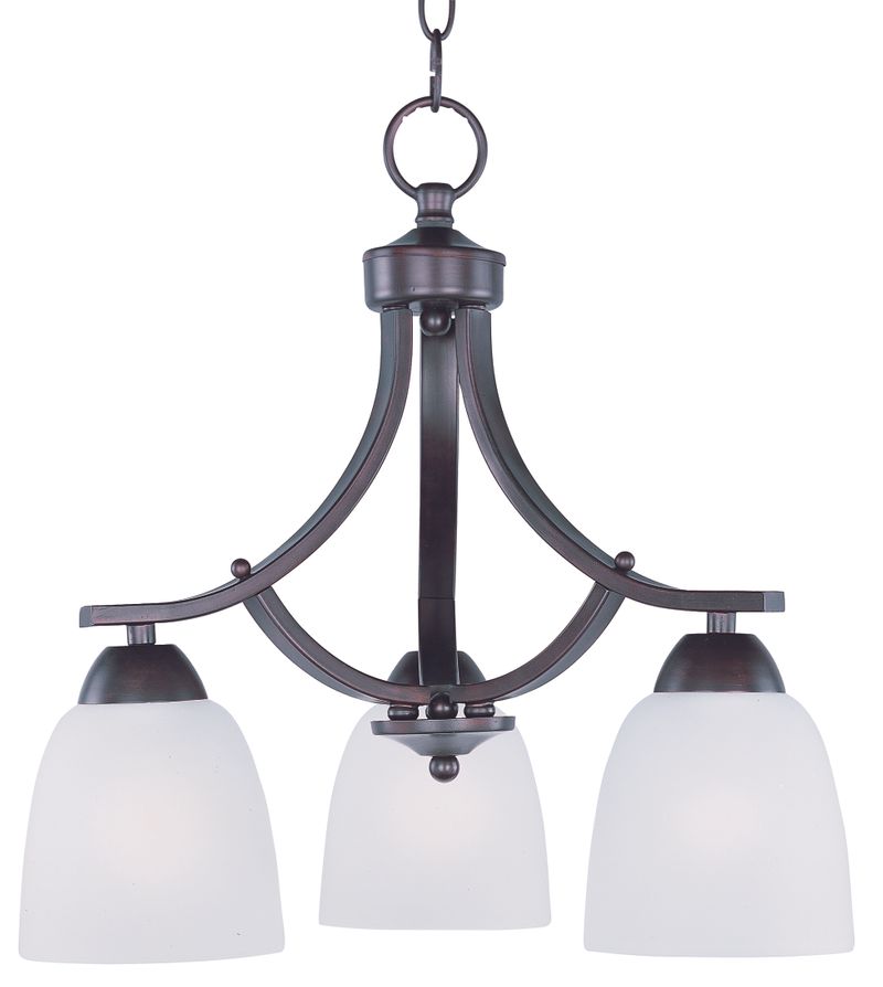Axis 18' 3 Light Down Light Chandelier in Oil Rubbed Bronze