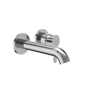 Global Wall Mount Single-Handle Bathroom Faucet in Polished Chrome