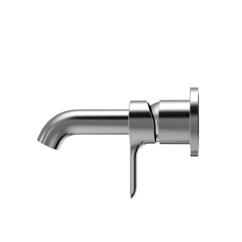 Global Wall Mount Single-Handle Bathroom Faucet in Polished Chrome