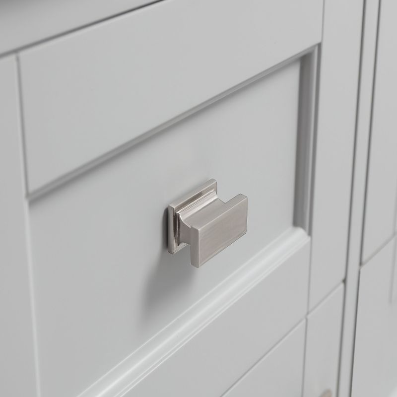 Juniper Dove Grey Freestanding Vanity Cabinet (48' x 34.5' x 21')
