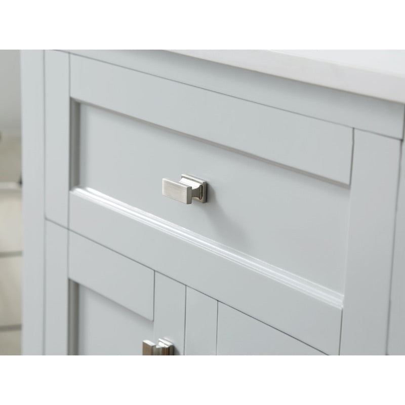 Juniper Dove Grey Freestanding Vanity Cabinet (24' x 34.5' x 21')