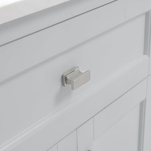 Juniper Dove Grey Freestanding Vanity Cabinet (60' x 34.5' x 21')
