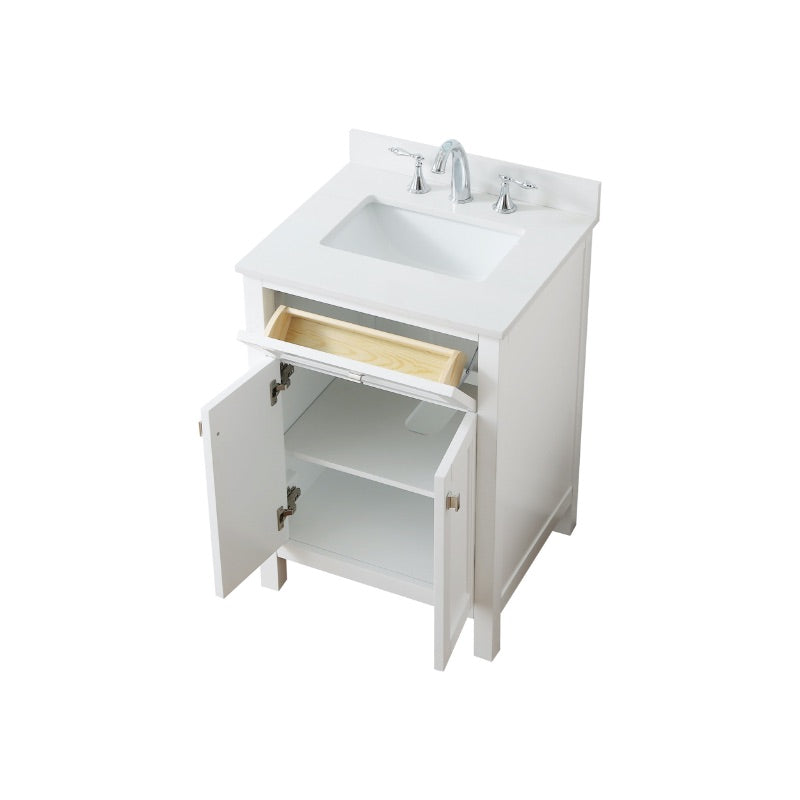Juniper White Freestanding Vanity Cabinet (24' x 34.5' x 21')