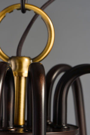 Haven 18.5' 3 Light Chandelier in Oil Rubbed Bronze Antique Brass