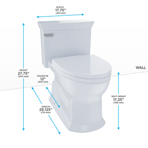 Eco Soiree Elongated One-Piece Toilet in Sedona Beige