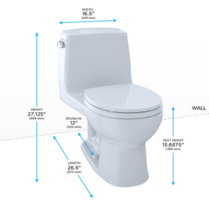 Eco UltraMax Round One-Piece Toilet in Sedona Beige