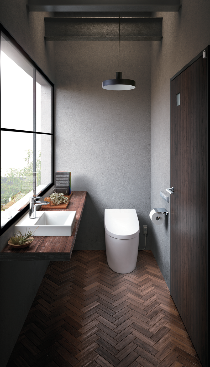 Neorest AH Elongated Dual-Flush Integrated Bidet Seat One-Piece Toilet in Sedona Beige