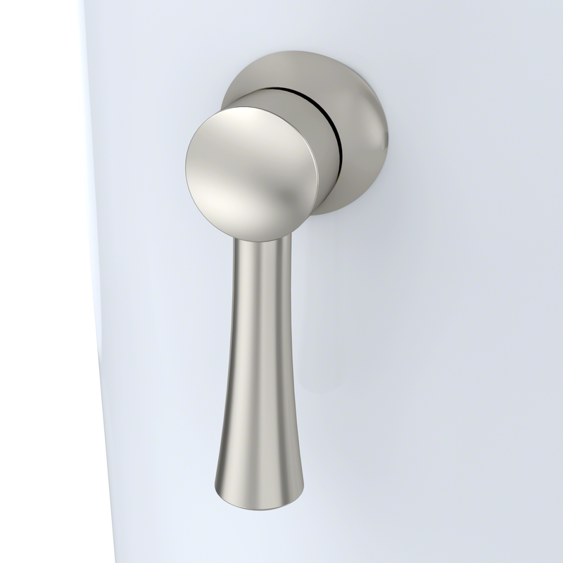 Trip Lever Push Button in Brushed Nickel