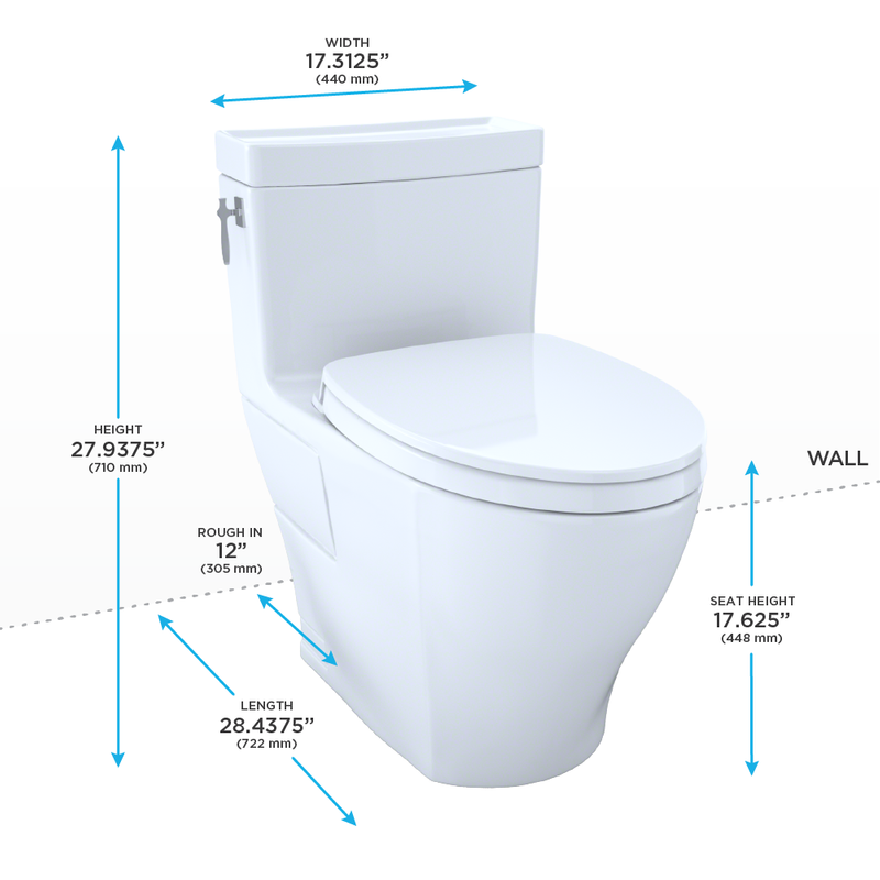 Aimes Elongated One-Piece Toilet in Bone