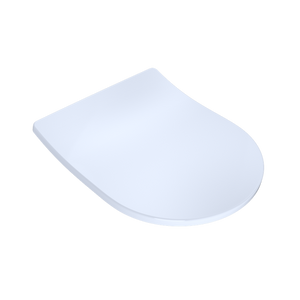 D-Shape SoftClose Slim Toilet Seat in Cotton White
