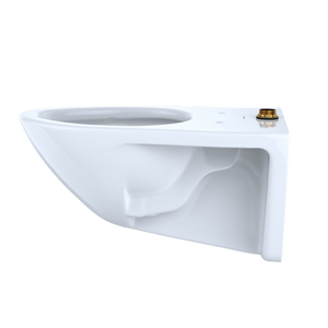 Commercial Elongated Wall Mount with CeFiONtect Toilet Bowl in Cotton White