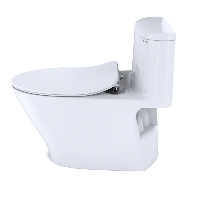 Nexus Elongated 1.28 gpf One-Piece Toilet with Slim Seat in Cotton White