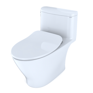 Nexus Elongated 1.0 gpf One-Piece Toilet with Slim Seat in Cotton White