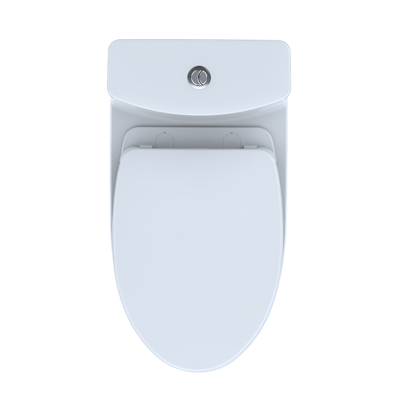 Aquia IV Elongated 1.28 gpf & 0.8 gpf One-Piece Toilet in Cotton White
