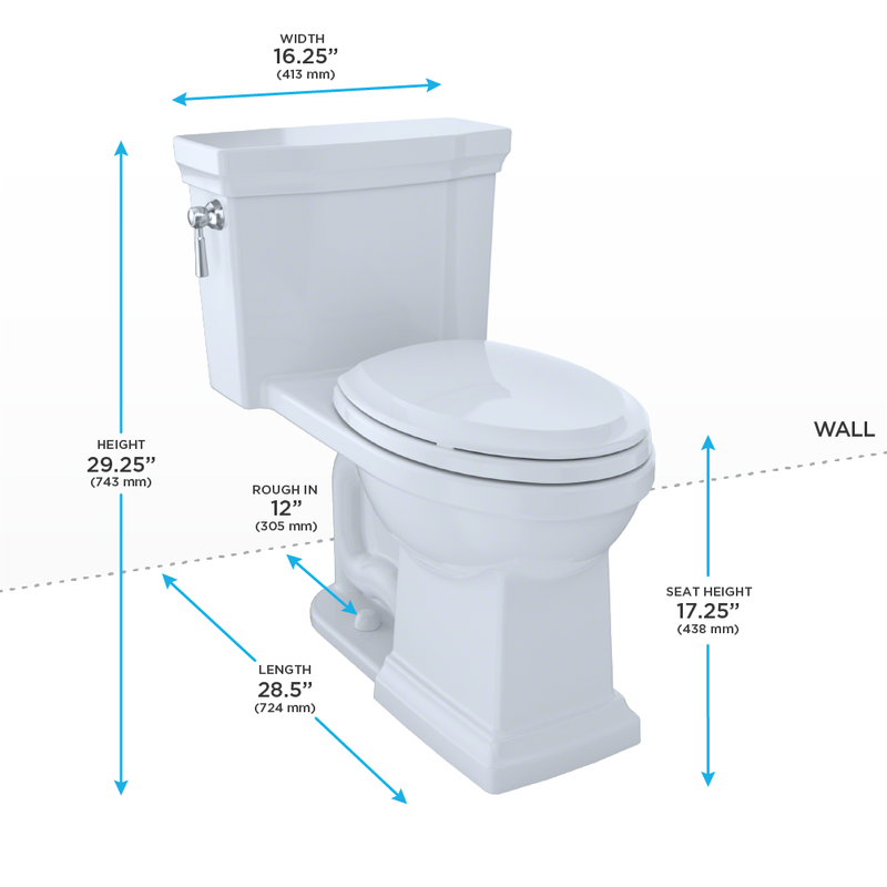 Promenade II Elongated 1.0 gpf One-Piece Toilet in Colonial White