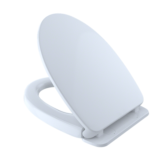 Elongated SoftClose Toilet Seat for Washlet+ Toilets in Cotton White