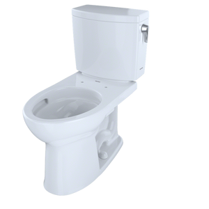 Drake II Elongated 1 gpf Right Hand Lever Two-Piece Toilet in Cotton White