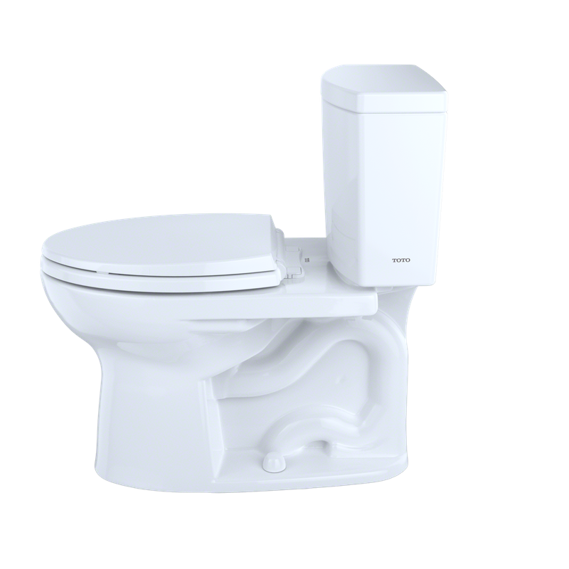 Drake II Elongated 1 gpf Right Hand Lever Two-Piece Toilet in Cotton White