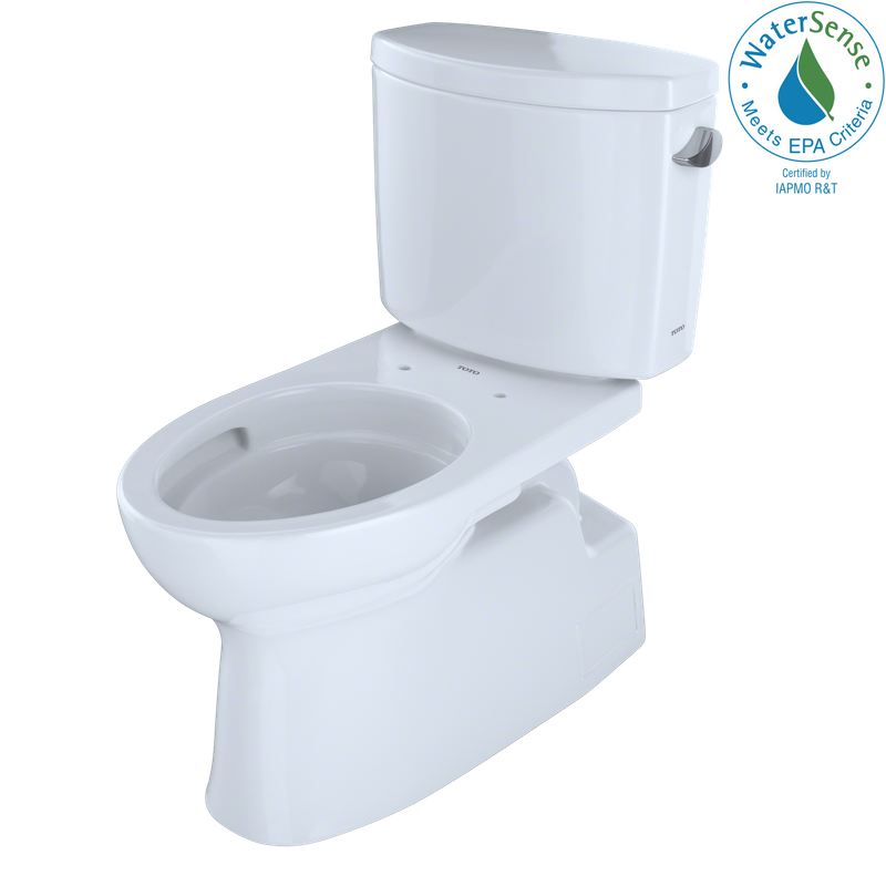 Vespin II Elongated 1.28 gpf Right Hand Lever Two-Piece Toilet in Cotton White