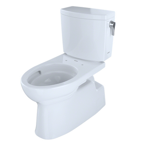 Vespin II Elongated 1 gpf Right Hand Lever Two-Piece Toilet in Cotton White