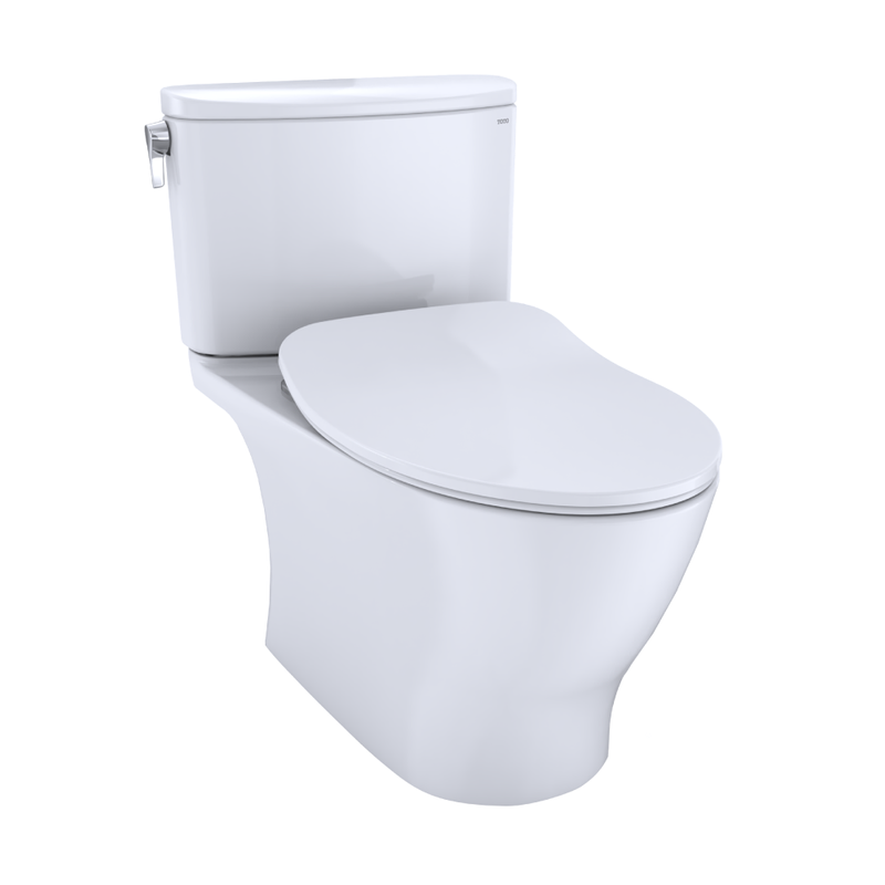 Nexus Elongated 1 gpf Two-Piece Toilet with Slim Seat in Cotton White