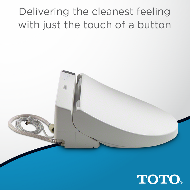 Washlet C200 Round Electronic Soft Close Bidet Seat in Cotton White