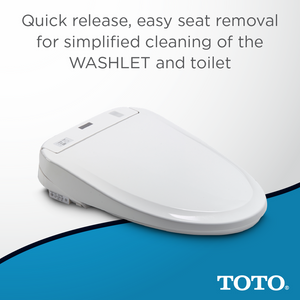 Washlet S300e Round Electronic Bidet Seat in Cotton White