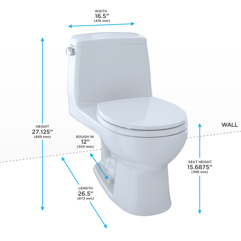 UltraMax Round One-Piece Toilet in Colonial White