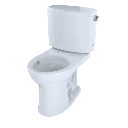 Drake II Round 1.28 gpf Right Hand Lever Two-Piece Toilet in Cotton White