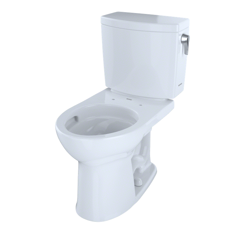 Drake II Round 1 gpf Right Hand Lever Two-Piece Toilet in Cotton White