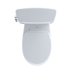 Eco Drake Round 1.28 gpf Two-Piece Toilet in Cotton White
