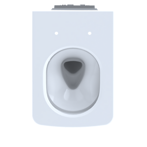SP Square 0.9 gpf & 1.28 gpf Dual-Flush Wall-Hung Toilet in Cotton White