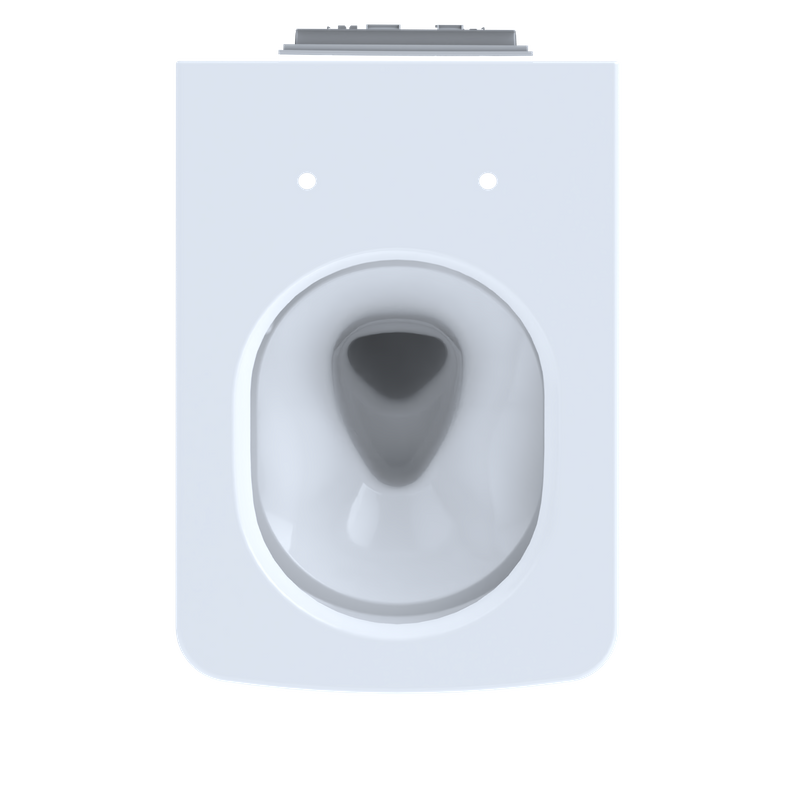 SP Square 0.9 gpf & 1.28 gpf Dual-Flush Wall-Hung Toilet in Cotton White