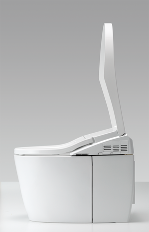 Neorest AH Elongated Dual-Flush Integrated Bidet Seat One-Piece Toilet in Cotton White