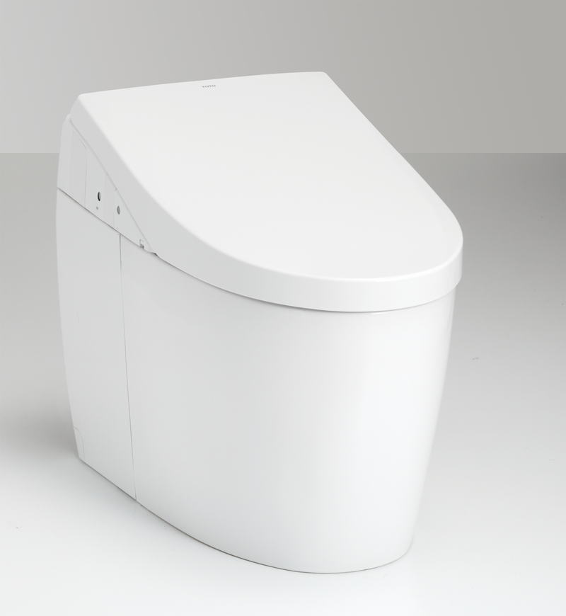 Neorest AH Elongated Dual-Flush Integrated Bidet Seat One-Piece Toilet in Cotton White