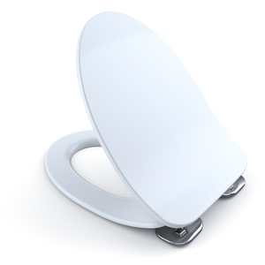 Elongated SoftClose Slim Toilet Seat in Cotton White