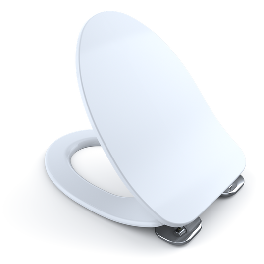Elongated SoftClose Slim Toilet Seat in Cotton White
