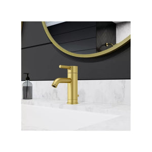 Contempra Single-Handle Bathroom Faucet in Brushed Gold