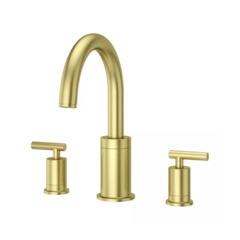 Contempra Two-Handle Roman Bathtub Faucet in Brushed Gold