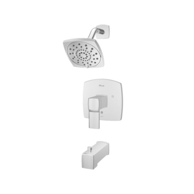 Deckard Single-Handle Tub & Shower Faucet in Polished Chrome