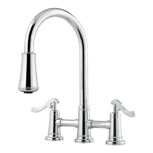 Ashfield Pull-Down Kitchen Faucet in Polished Chrome