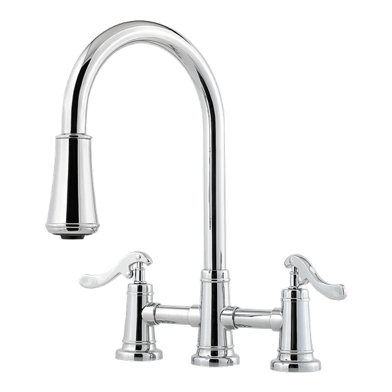 Ashfield Pull-Down Kitchen Faucet in Polished Chrome