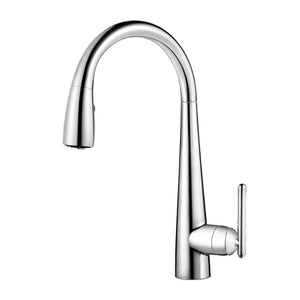 Lita Single-Handle Pull-Down Kitchen Faucet with GE Filtration System in Polished Chrome