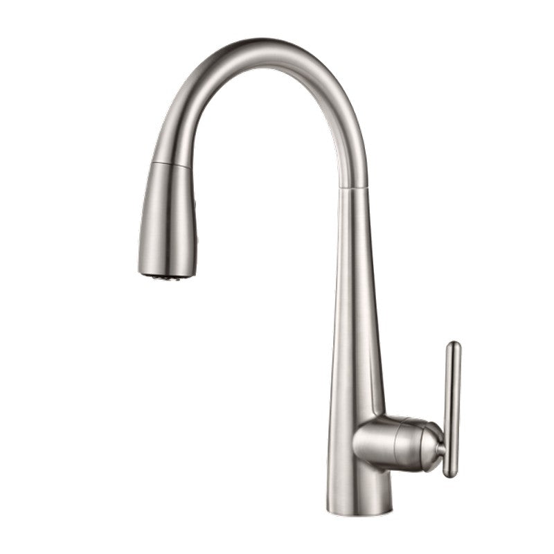 Lita Single-Handle Pull-Down Kitchen Faucet with GE Filtration System in Stainless Steel