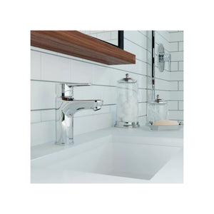 Pfirst Single-Handle Bathroom Faucet in Polished Chrome - 2.19' Width