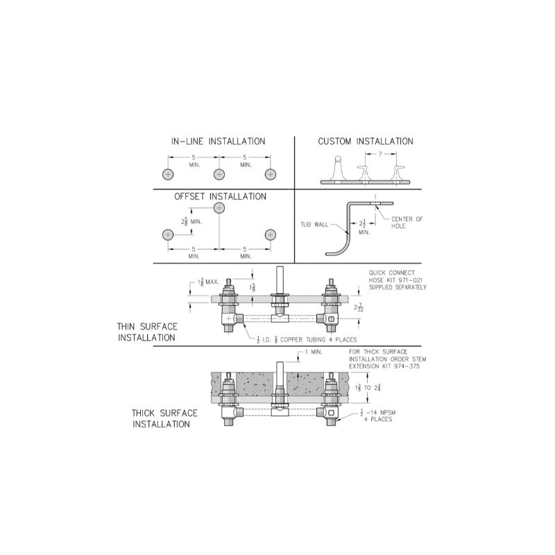 Pfirst Adjustable Rough-In Valve Part - Unfinished